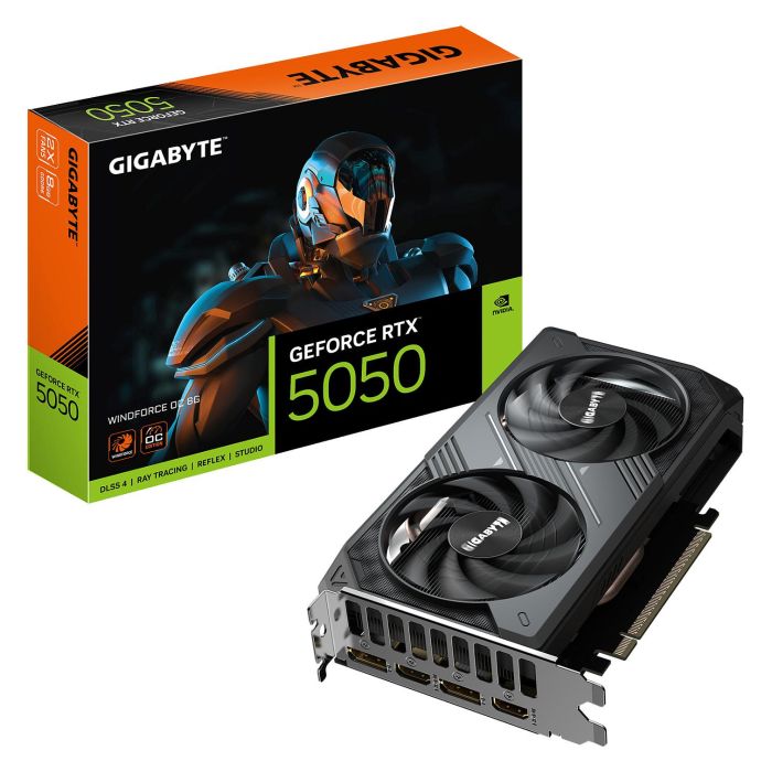 Gigabyte RTX 5050 GV-N5050WF2OC-8GD Tarjeta Gráfica 8GB GDDR6 WINDFORCE OC 0 Gigabyte RTX 5050 GV-N5050WF2OC-8GD Tarjeta Gráfica 8GB GDDR6 WINDFORCE OC 0