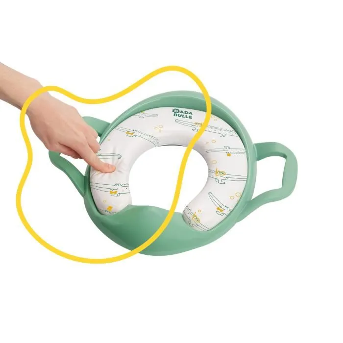 Badabulle Reductor de Inodoro Comfort con Asas, Antideslizante y Universal, Asiento Acolchado Extraíble 4 Badabulle Reductor de Inodoro Comfort con Asas, Antideslizante y Universal, Asiento Acolchado Extraíble 4