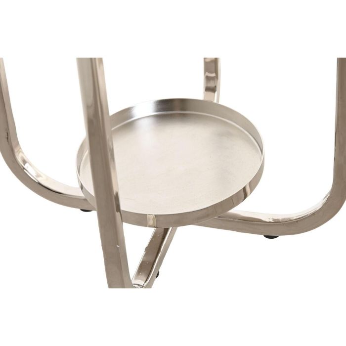 Portavela Moderno DKD Home Decor Plateado 21 x 49 x 21 cm 2 Portavela Moderno DKD Home Decor Plateado 21 x 49 x 21 cm 2