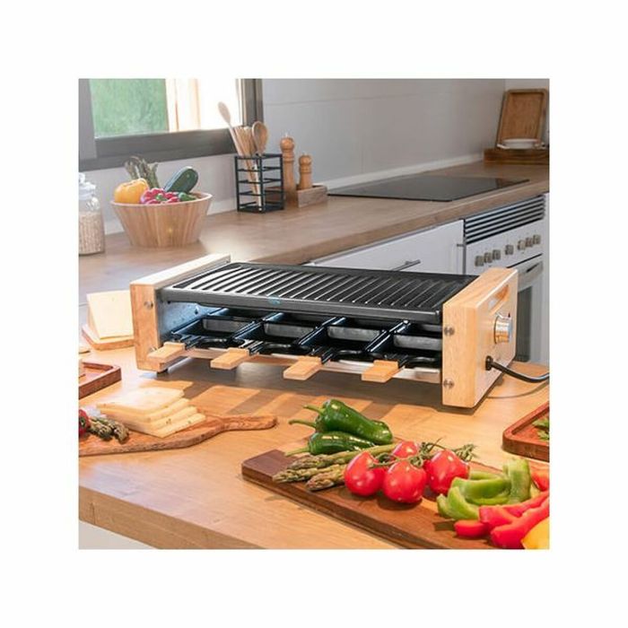 Plancha de Cocina Cecotec Cheese&Grill 8200 Wood Black 1200 W 4