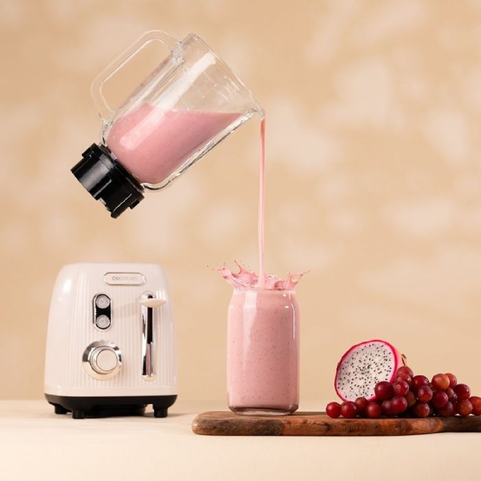 Batidora de Vaso Cecotec Power Black Titanium RetroBeige Beige 2