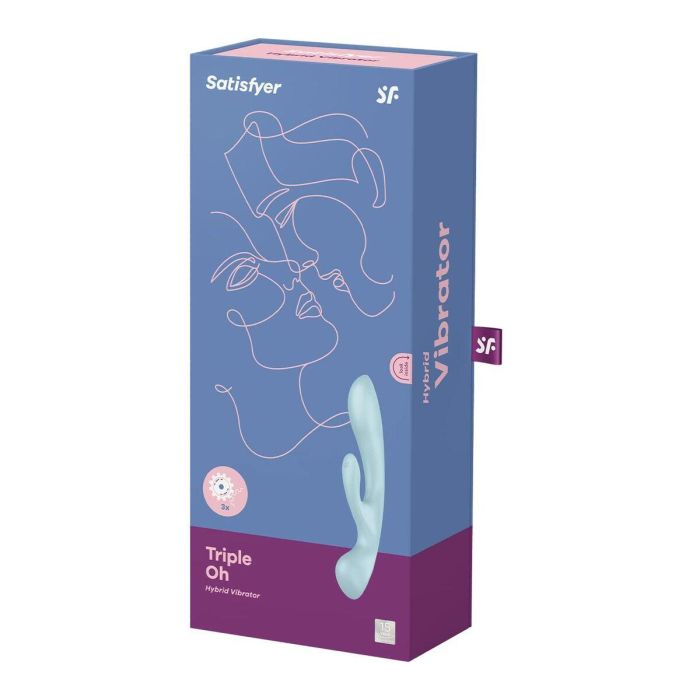 Satisfyer Triple oh! multi-vibrador azul 5 Satisfyer Triple oh! multi-vibrador azul 5