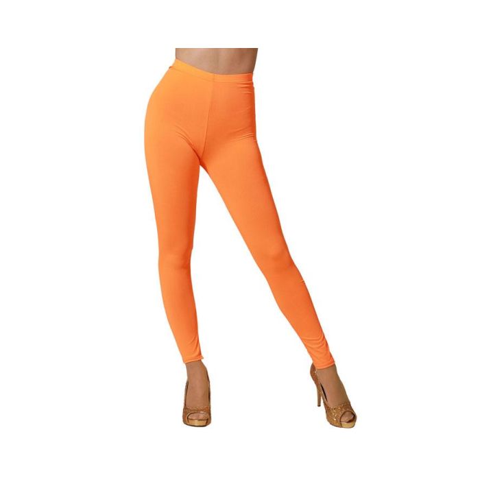 Leggings Naranja Fluor Adulto - Perfectos para disfraces y fiestas temáticas