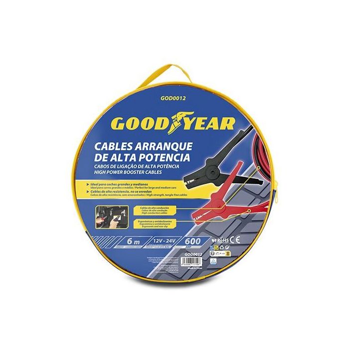 Cables de Arranque Goodyear CS3 600A (6 m) 4 Cables de Arranque Goodyear CS3 600A (6 m) 4