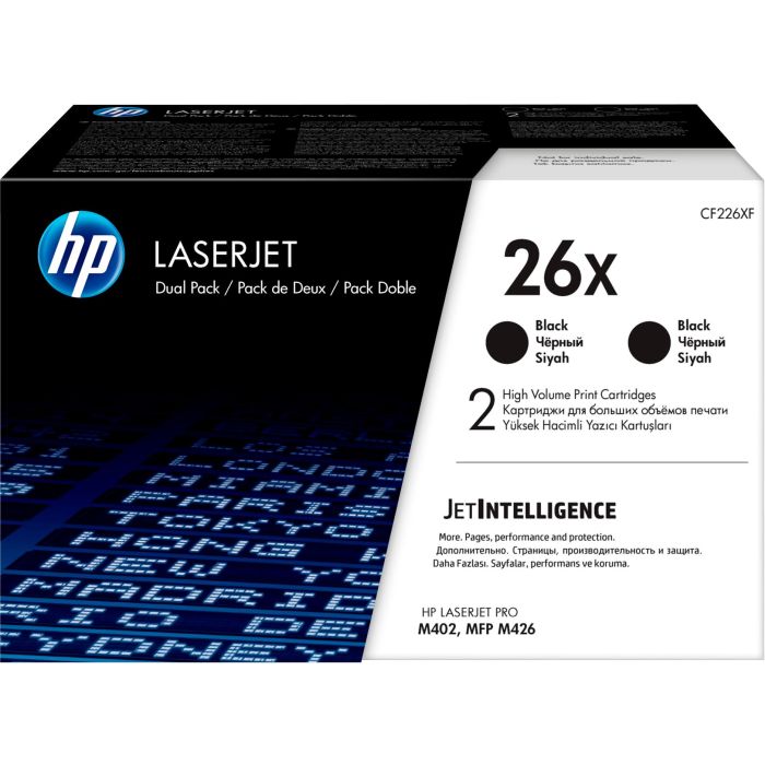 HP Toner Negro Laserjet Pro M402Dn M402N M402D M426Dw M426Fdn M426Fdw 26X Pack 2 0 HP Toner Negro Laserjet Pro M402Dn M402N M402D M426Dw M426Fdn M426Fdw 26X Pack 2 0