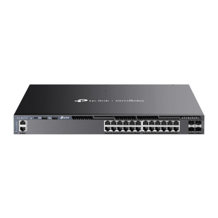 TP-Link Omada SG6428XHP switch Gestionado L3 Gigabit Ethernet (10/100/1000) Energía sobre Ethernet (PoE) 1U Negro TP-Link Omada SG6428XHP switch Gestionado L3 Gigabit Ethernet (10/100/1000) Energía sobre Ethernet (PoE) 1U Negro