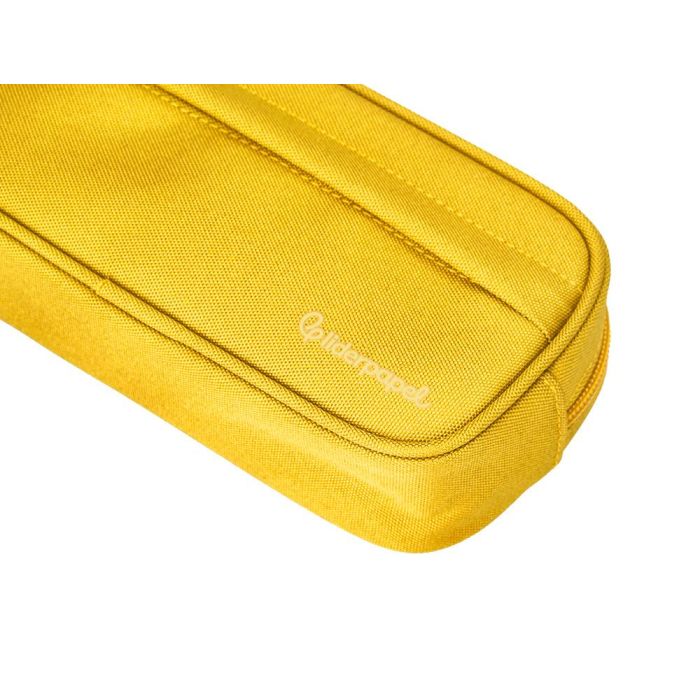 Estuche Portatodo Liderpapel Classic Ovalado 2 Cremalleras Con Bolsillo Delantero 210x90 mm Amarillo 5