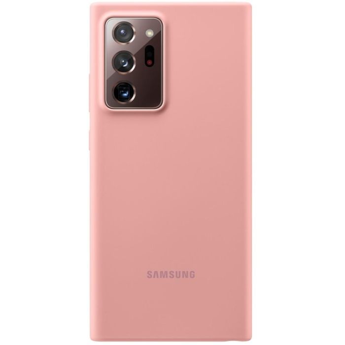 Samsung EF-PN985 Silicone Cover para Samsung Galaxy Note 20 Ultra, Color Cobre Marrón