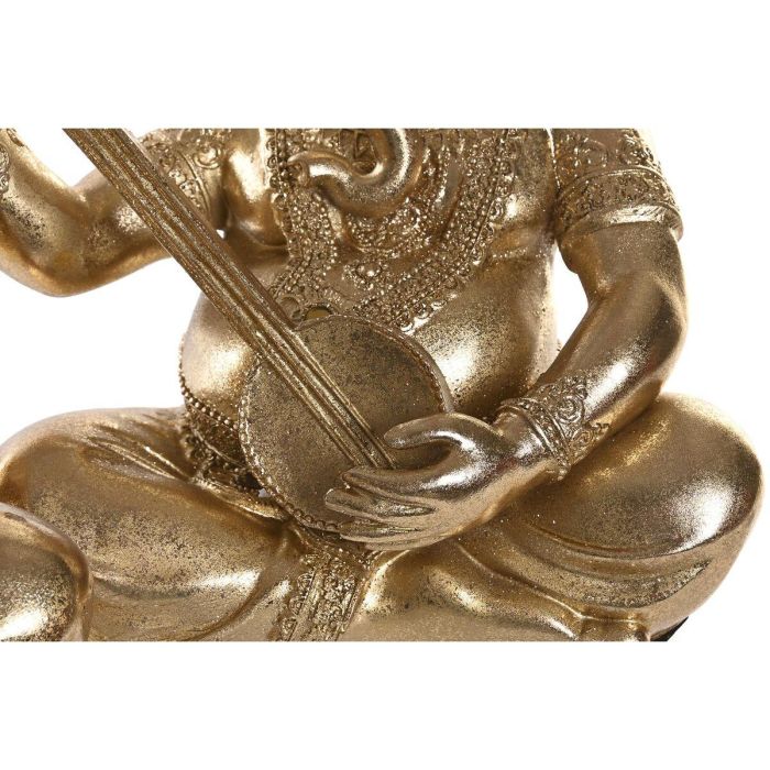 Figura Indio DKD Home Decor Dorado 15.5 x 30 x 31 cm (3 Unidades) 2 Figura Indio DKD Home Decor Dorado 15.5 x 30 x 31 cm (3 Unidades) 2
