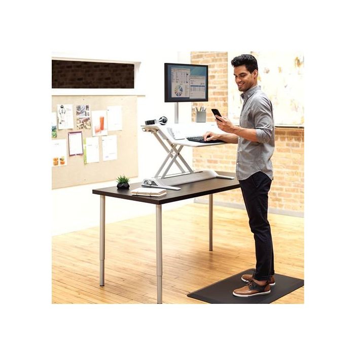 Fellowes 8707001 - Alfombrilla Antifatiga Everyday rectangular, negra, de poliuretano, antideslizante, 914,4 x 609,6 mm 3