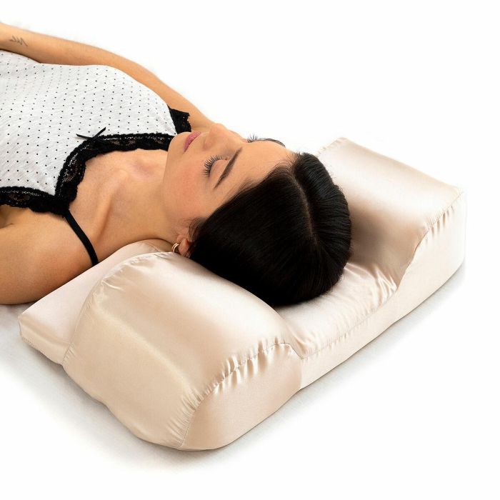 Almohada Cervical Antiarrugas con Funda de Satén Youthlow InnovaGoods 20 Almohada Cervical Antiarrugas con Funda de Satén Youthlow InnovaGoods 20