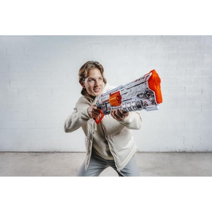 ZURU ZUR1695897934322 XSHOT Skins Lock Gun Blaster con combinación de bloqueo, cañón giratorio y 8 dardos 3