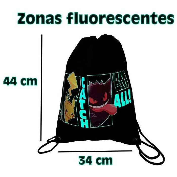 CYP Brands Mochila Saco Pokemon 34x44 1 CYP Brands Mochila Saco Pokemon 34x44 1