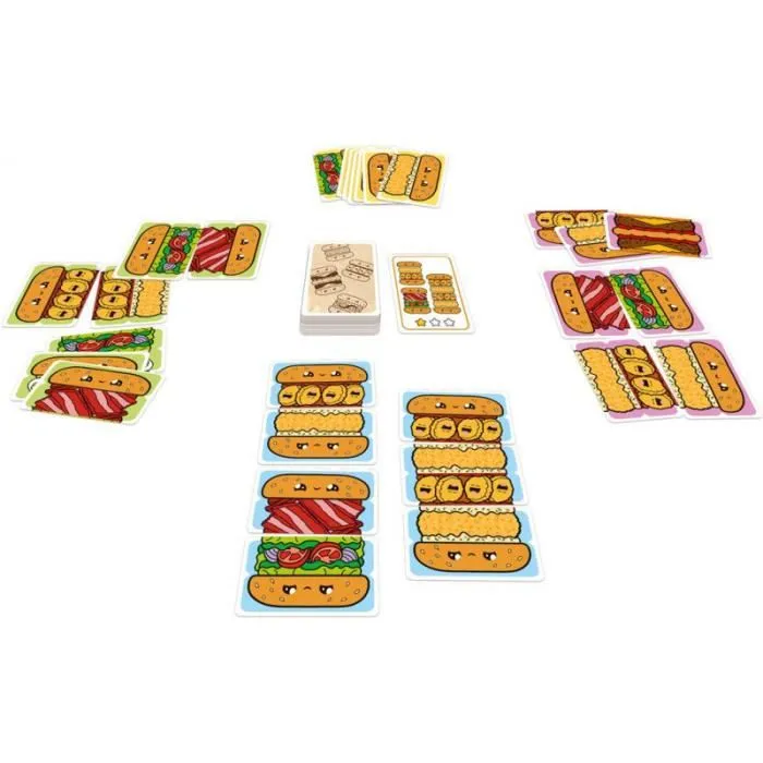 Asmodee Burger ASAP Juego de velocidad para 7 años Idioma francés AUC3558380102878 2