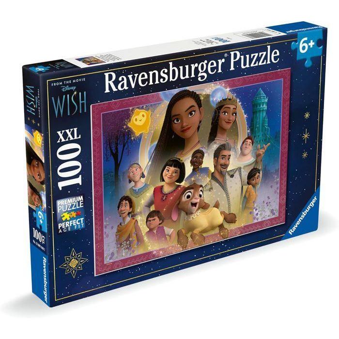 Ravensburger-Puzzle 100 piezas XXL - El Reino de los Deseos/Disney Wish-4005555010487-A partir de 6 años 3 Ravensburger-Puzzle 100 piezas XXL - El Reino de los Deseos/Disney Wish-4005555010487-A partir de 6 años 3