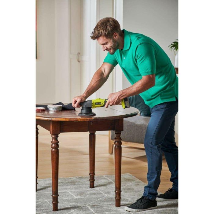 Ryobi R18P-0 Pulidora Orbital ONE+ 18V 125mm con 3 Almohadillas (Sin Batería ni Cargador) 4