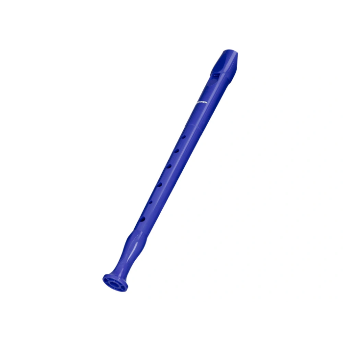 Hohner Flauta 9508 Flauta Dulce Soprano Do Azul con Funda Verde y Transparente para Niños 3