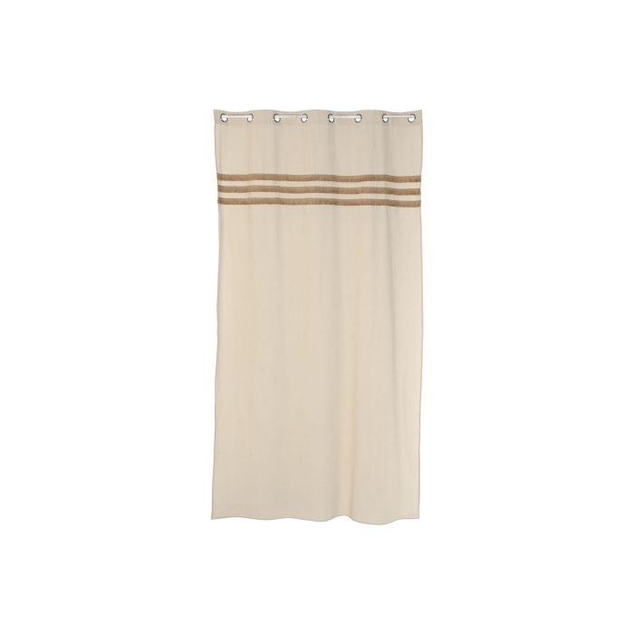Cortina Cottage DKD Home Decor Natural 260 x 140 cm (2 Unidades) 4 Cortina Cottage DKD Home Decor Natural 260 x 140 cm (2 Unidades) 4