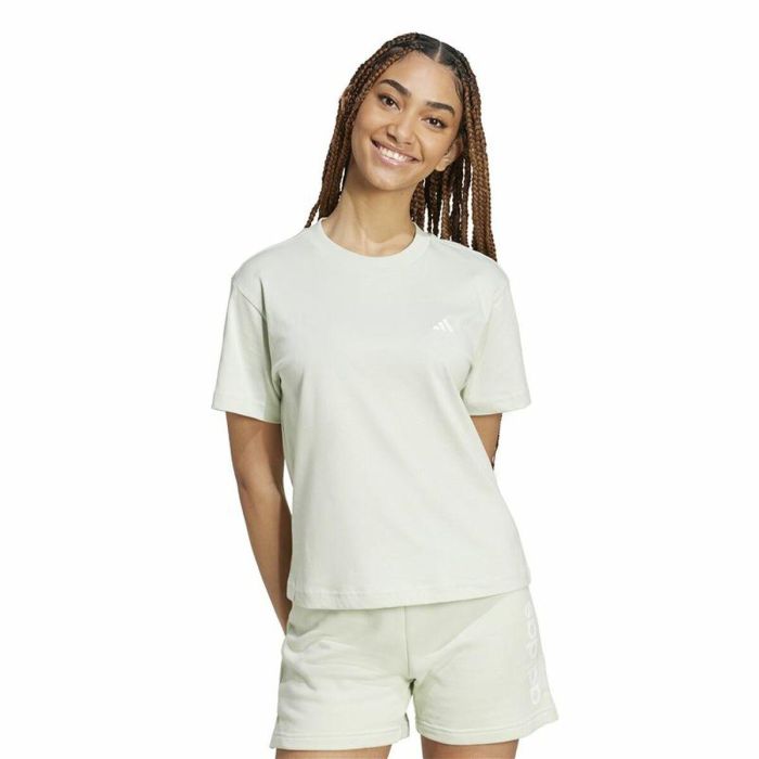Camiseta de Manga Corta Mujer Adidas Essentials Small Logo Verde 4