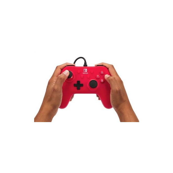 Mando con Cable PowerA para Nintendo Switch - Rojo Frambuesa, Diseño Ergonómico, Cable USB 3m, Ref. NSGP0142-01 9 Mando con Cable PowerA para Nintendo Switch - Rojo Frambuesa, Diseño Ergonómico, Cable USB 3m, Ref. NSGP0142-01 9