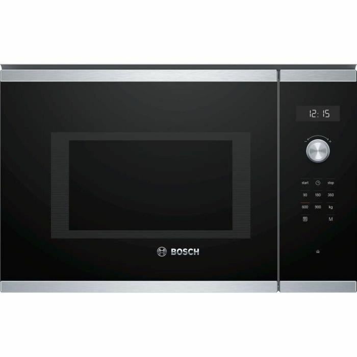 Bosch BFL554MS1F Microondas de encastre simple Serie 6 Acero inoxidable 25 L, 38.2x59.4x38.8 cm Bosch BFL554MS1F Microondas de encastre simple Serie 6 Acero inoxidable 25 L, 38.2x59.4x38.8 cm