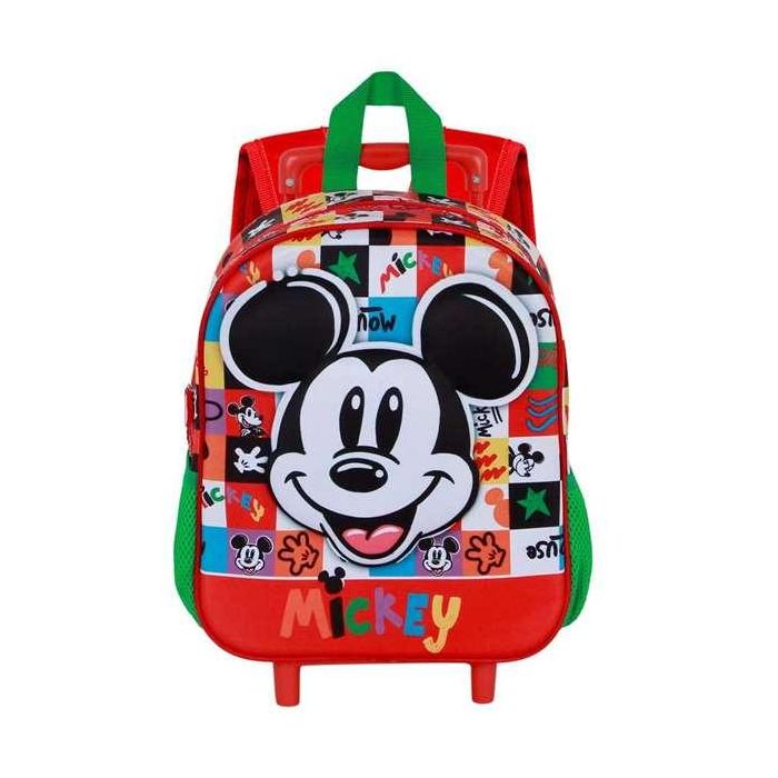 Disney Mickey Mouse Mochila Infantil 3D con Ruedas Pequeña Multicolor (10 x 25 x 30 cm) 2 Disney Mickey Mouse Mochila Infantil 3D con Ruedas Pequeña Multicolor (10 x 25 x 30 cm) 2