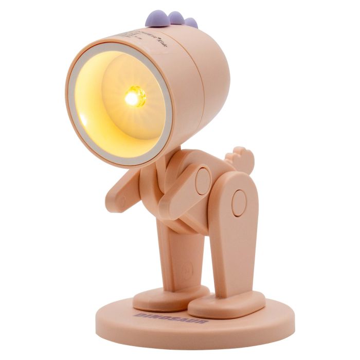 RealPower Linterna de dinosaurio LED rosa con base - 486319 - Pilas LR41 RealPower Linterna de dinosaurio LED rosa con base - 486319 - Pilas LR41