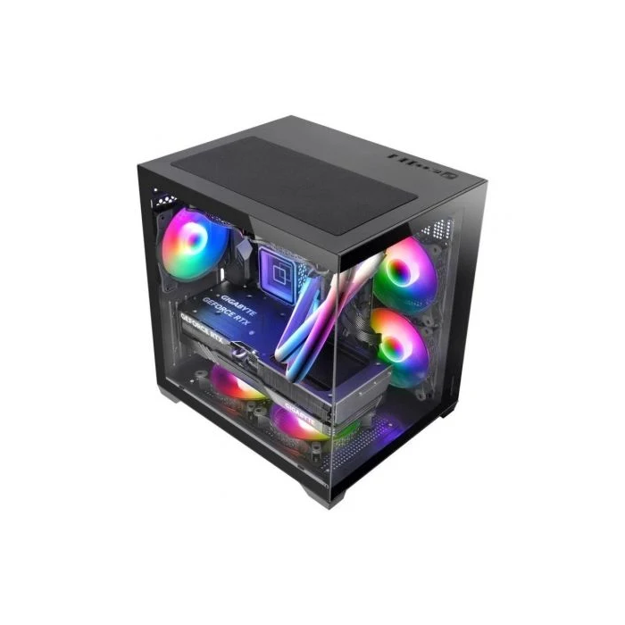 Mars Gaming Caja Gaming Minitorre MC-VIEW2 Negra 1