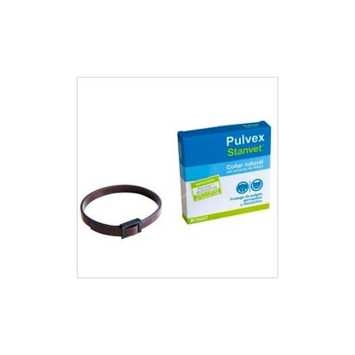 Stangest Collar Antiparasitario Pulvex con Extracto de Neem - Repelente de Insectos para Mascotas, 60 cm, 1 Unidad