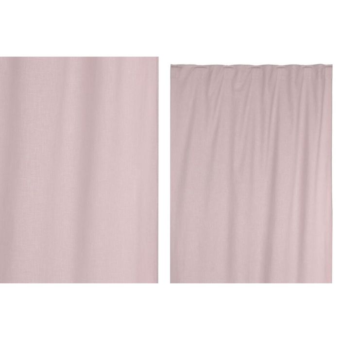 Cortina Cottage DKD Home Decor Rosa Palo 260 x 140 cm 1