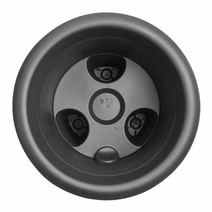 Elho ELH8711904527792 Maceta Fresa 33 Negra, Ø 33 x H 42 cm, para cultivo y cosecha exterior, 100% material reciclado