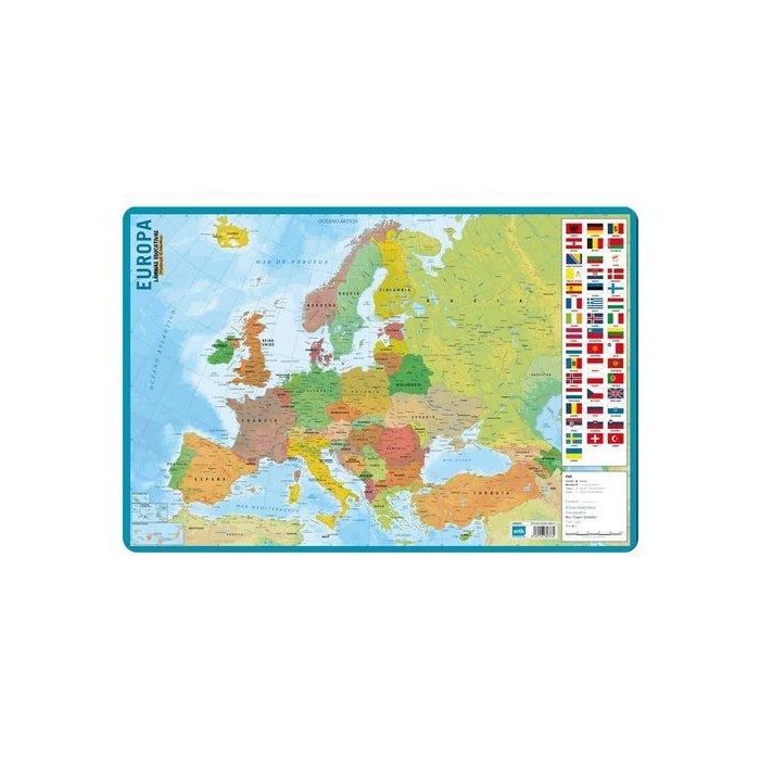 Lamina Escolar Erik Pvc 40X59,5 Didactica Mapa De Europa