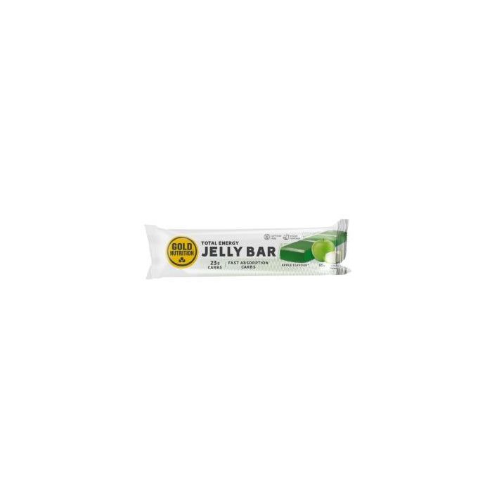 GOLD NUTRITION Jelly Bar Total Energy Apple 15Uds. Barritas de Gominola para Atletas, Recarga Rápida de Energía y Azúcares