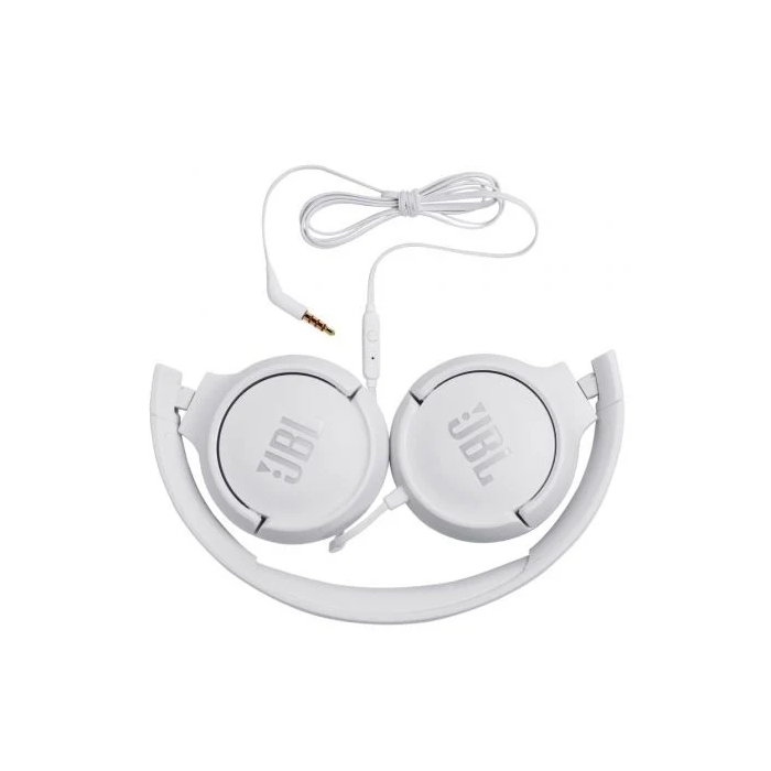 JBL Auriculares Tune 500 con Micrófono Jack 3.5 Blancos JBLT500WHT