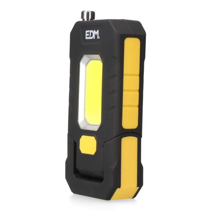 Edm Linterna LED XL Recargable con Imán Telescópico, 5W + 3W, 300LM, Batería de Litio Incluida Edm Linterna LED XL Recargable con Imán Telescópico, 5W + 3W, 300LM, Batería de Litio Incluida