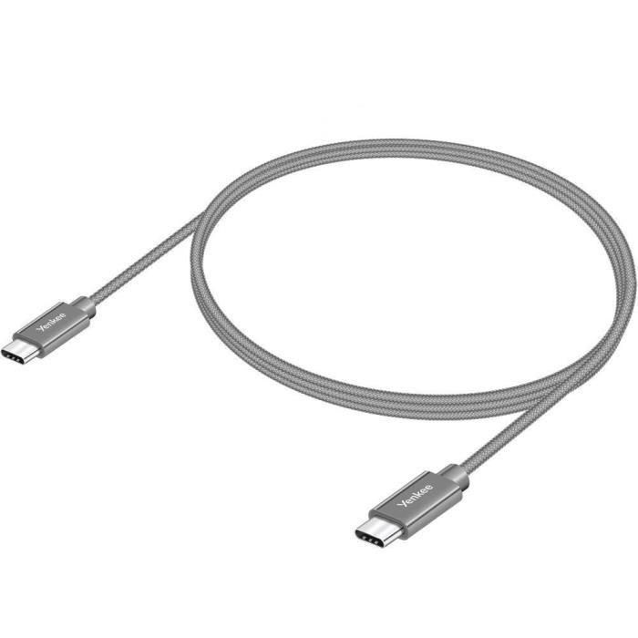 Cable USB-C de 2 m - YENKEE - YCU C102 SR 1 Cable USB-C de 2 m - YENKEE - YCU C102 SR 1