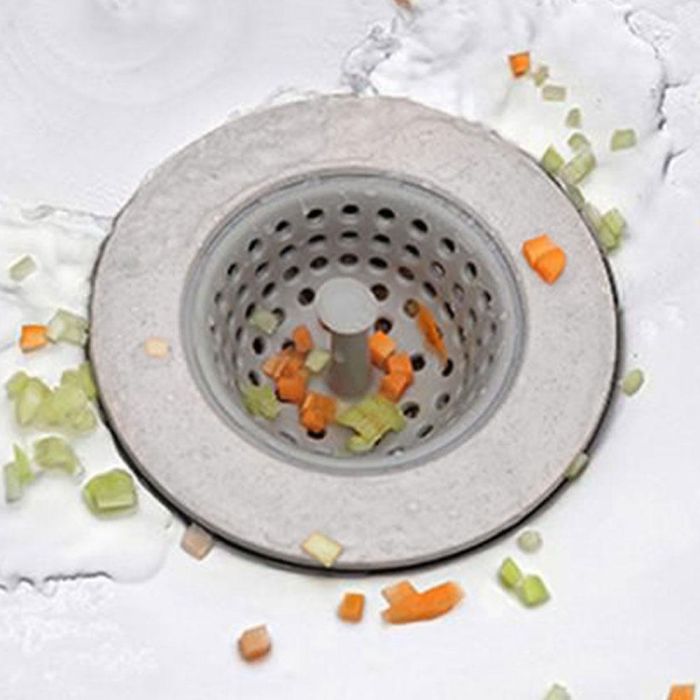 Je cherche une Idee Filtro Fregadero Silicona Acero Inoxidable con Drenaje Ingenioso Flexible e Higiénico Duradero 6 cm 2