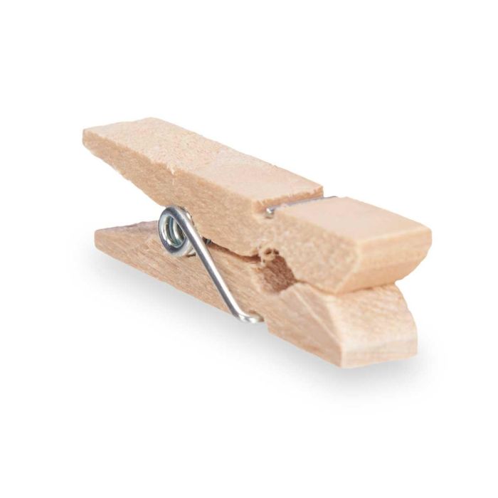Set 12 Pinzas Madera Natural Med Pincello 7X12CM (24 Unidades) 1 Set 12 Pinzas Madera Natural Med Pincello 7X12CM (24 Unidades) 1