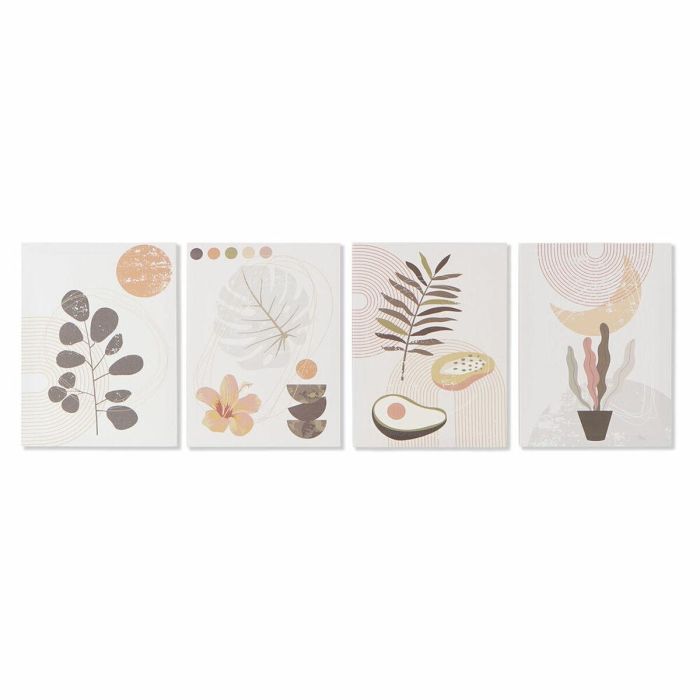 Cuadro Scandi DKD Home Decor Beige 1.8 x 40 x 30 cm (4 Unidades) Cuadro Scandi DKD Home Decor Beige 1.8 x 40 x 30 cm (4 Unidades)