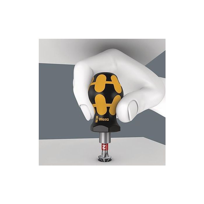 Wera 05057472001 Kraftform Kompakt Stubby Set de Destornilladores Múltiples ESD1, 10 piezas, Phillips y Ranura 3