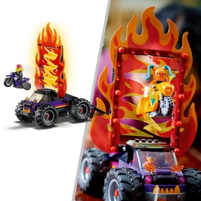 LEGO 60339 City Stuntz Stunt Arena con doble bucle, Monster Truck con rampa y minifiguras de Stunt, a partir de 7 años 3