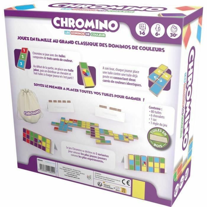 Chromino|Asmodee - Juego de dominó de colores 1