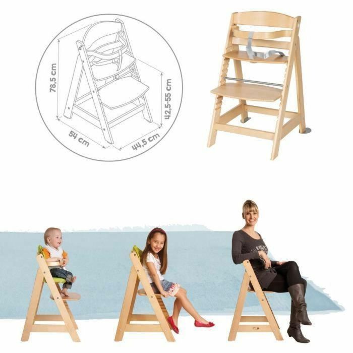 ROBA Born Up Trona Convertible 2 en 1 + Hamaca Reclinable - Sternenzauber - Desde el Nacimiento - Madera Natural 3 ROBA Born Up Trona Convertible 2 en 1 + Hamaca Reclinable - Sternenzauber - Desde el Nacimiento - Madera Natural 3