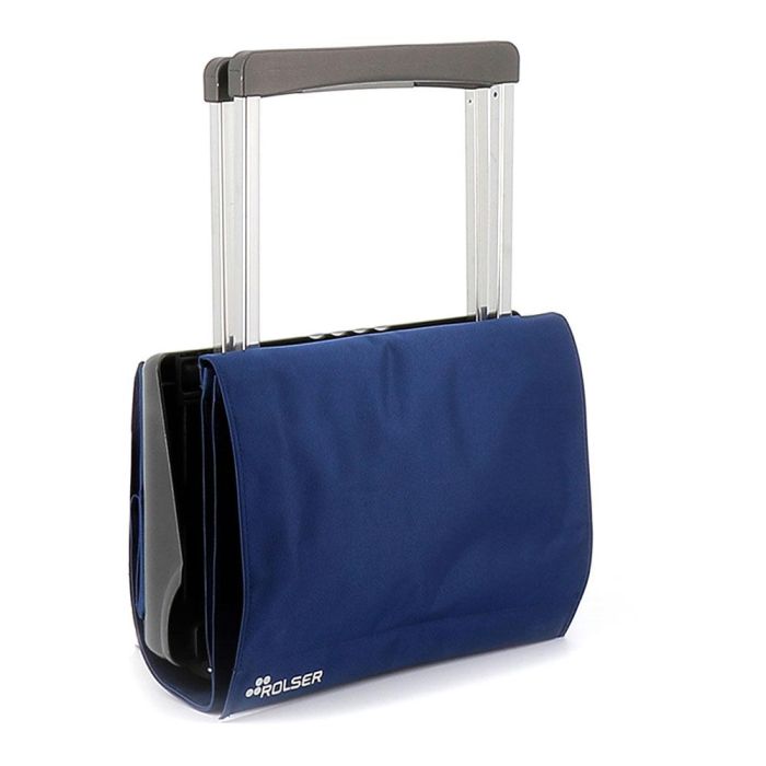 Rolser Carro de la Compra Plegamatic Original MF 2 Ruedas 40L Azul Klein Plegable 4