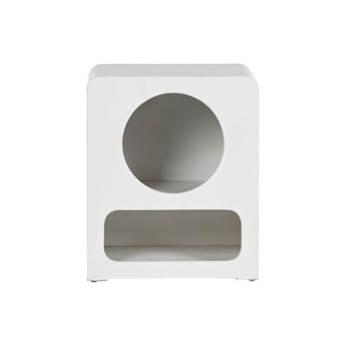 Mesita De Noche Moderno DKD Home Decor Blanco 30 x 48 x 40 cm 1 Mesita De Noche Moderno DKD Home Decor Blanco 30 x 48 x 40 cm 1
