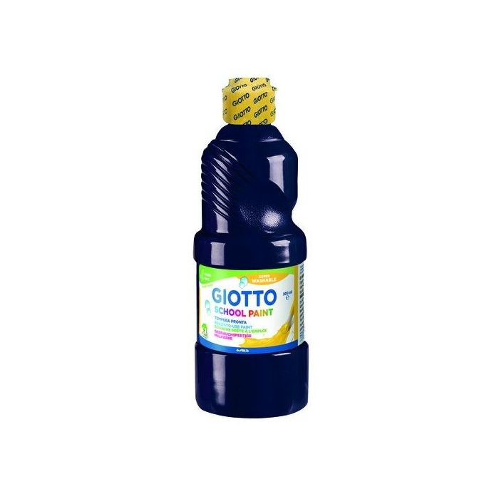 Giotto Témpera Escolar Lavable Negro Botella 500 mL