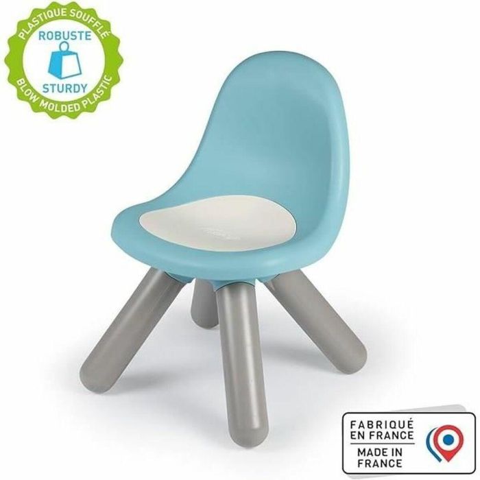 Smoby - Silla infantil azul - Exterior e interior - Al. 27 cm - Hecho en Francia 5