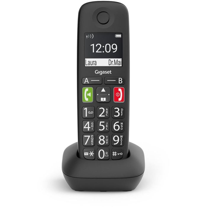 Gigaset E290 HX Teléfono Inalámbrico DECT/Analógico Negro con Identificador de Llamadas y Botones Grandes 1 Gigaset E290 HX Teléfono Inalámbrico DECT/Analógico Negro con Identificador de Llamadas y Botones Grandes 1