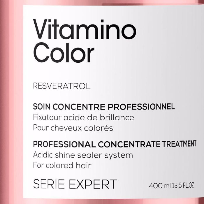 L'Oréal Professionnel Paris Vitamino Color Tratamiento Concentrado Profesional 400 ml Cabello Teñido Revitaliza Suavidad Brillo 2
