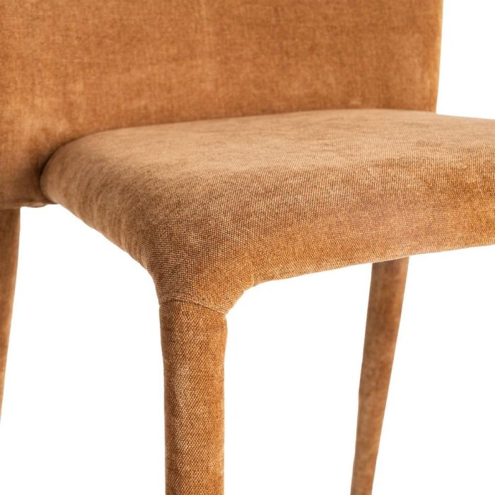 Silla Apilable Marrón Tejido Salón 50 X 61 X 82 cm